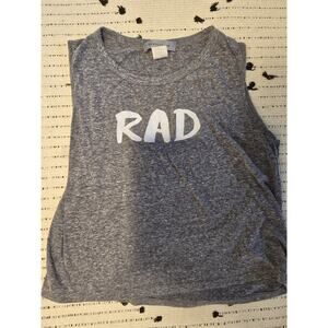 Isabel Jaxon Womens Rad Neck Tank Tee Medium 90s muscle tank grunge throwback